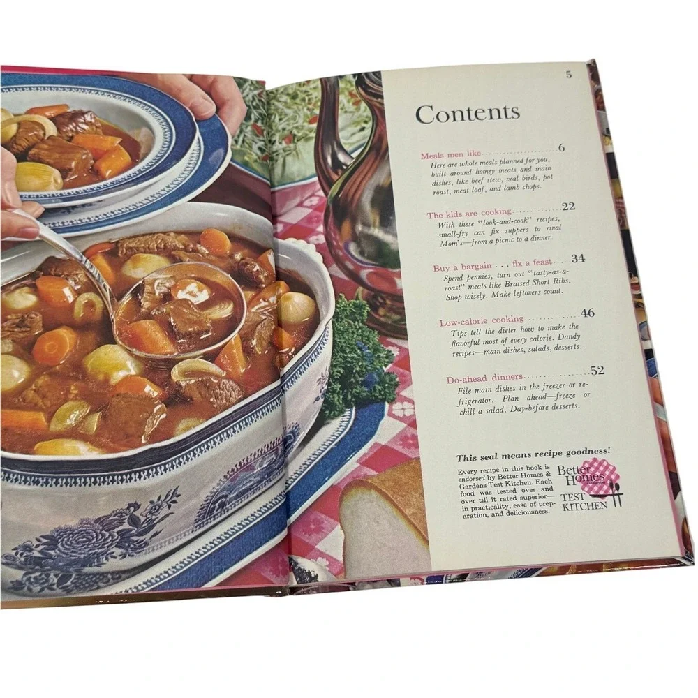 Better Homes and Gardens So-Good Meals Cookbook 1963 Vintage Hardcover Retro 100